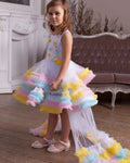 Designer Ruffle Frock -MultiColour