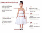 Designer Kids Frock Red BackSide-With Hair Band