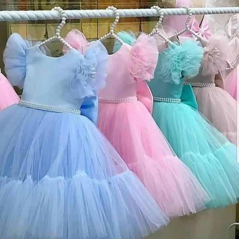 Girls' Tulle Bridesmaid & Party Gown