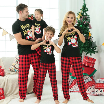 Family Christmas Plaid Pajama Set