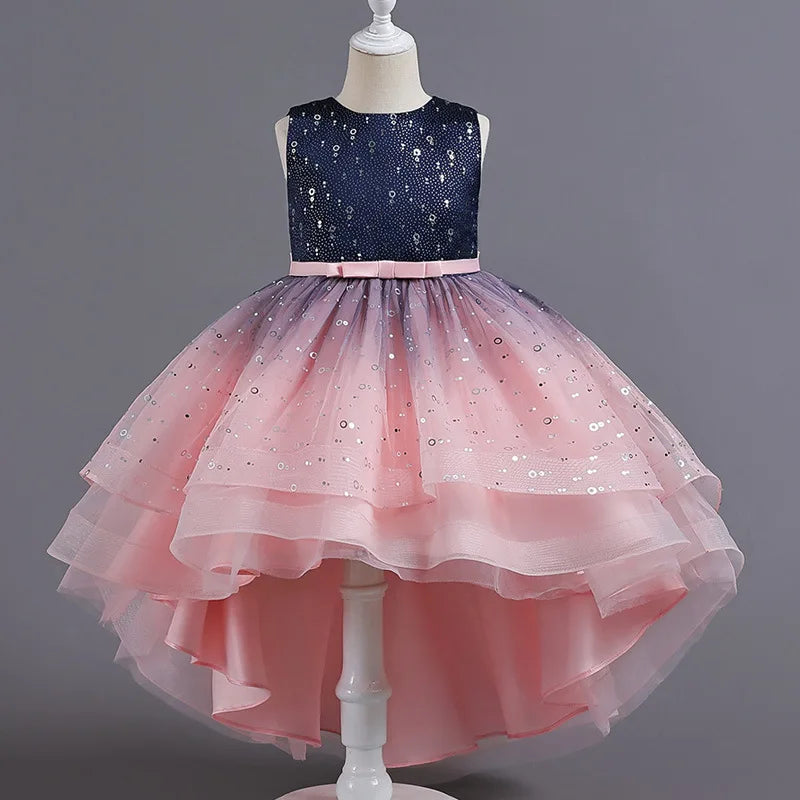 Sequined Flower Girls Dress