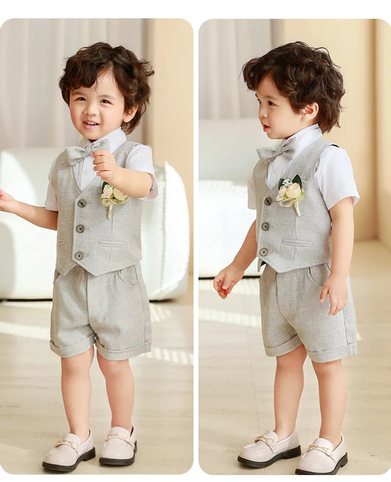 Boys' 5-Piece Vest & Shorts Set