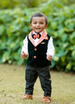 DESIGNER- KIDS -SHERWANI - black & gray