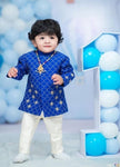 DESIGNER- KIDS -SHERWANI - blue & white