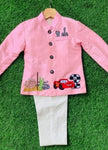 DESIGNER- KIDS -SHERWANI - light pink &